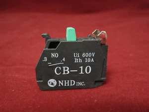 NHD CB-10 Push Button Contact Block 1a NO (Normally Open) - Picture 1 of 4
