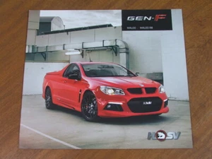 2013 HSV Gen-F Maloo & R8 original Australian large format 12 page brochure - Picture 1 of 8