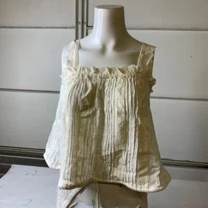 FREE PEOPLE Because Of You Tank Top Women's Size XS Ivory - Picture 1 of 6