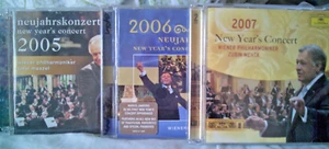 Lot Of 3 Double CDs- New Years Concerts - Meta, Maazel, Jansons - Deutche Grammo - Picture 1 of 14