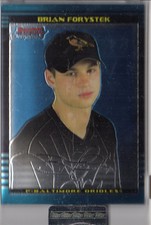 2002 Bowman Chrome Uncirculated Orioles Baseball Card #277 Brian Forystek /350