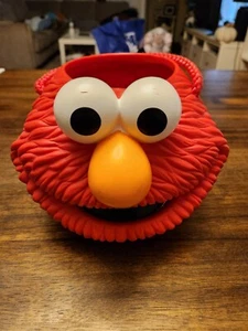 1997 APPLAUSE JIM HENSON SESAME STREET ELMO PLASTIC BUCKET W/ HANDLE - Picture 1 of 3