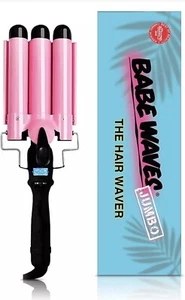 Trademark Beauty Babe Waves 3 Barrel Curling Iron Hair Waver 1.25 Inch - Picture 1 of 2