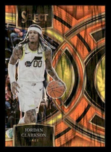 2023-24 Panini Select #168 Jordan Clarkson Orange Flash Prizms Utah Jazz - Picture 1 of 2