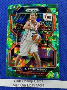2022 #172 Ticha Penicheiro WNBA Panini Prizm Aniversario Green Ice Prizm Monarch - Imagen 1 de 2