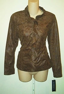 Elementz NWT Ruffle Zip Front Printed Jacket Sm - Picture 1 of 1