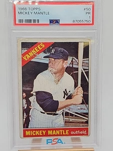 1966 Topps Mickey Mantle #50 PSA 1 PR New York Yankees - Bild 1 von 4