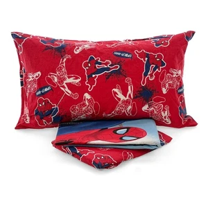 Lenzuola Spiderman flanella singolo Marvel Uomo Ragno completo letto invernale - Picture 1 of 9