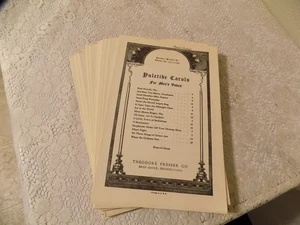 Yuletide Carols for Men's Voices Presser (1934, Sheet Music U1, 18 BOOK LOT - Picture 1 of 4