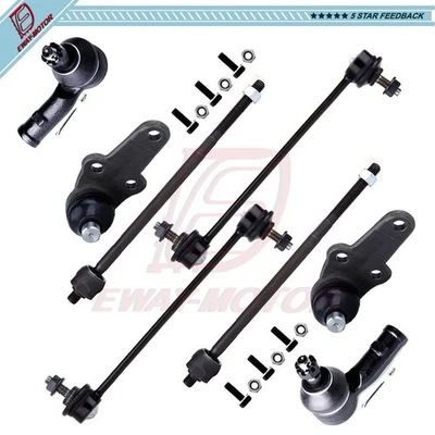 Kit de 8 piezas para rótulas delanteras Ford Focus 2000-2004 barras estabilizadoras barras estabilizadoras eslabones Foto 1 de 4