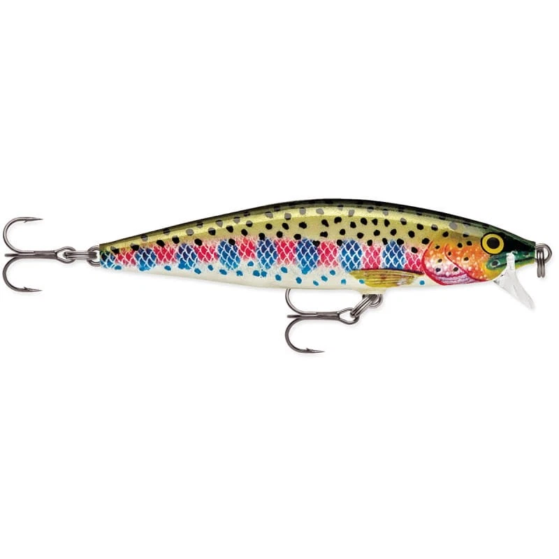 WOBBLER RAPALA FLAT RAP 8cm/7g F - Rainbow Trout (Flachlaufender Köder) - Bild 1 von 1