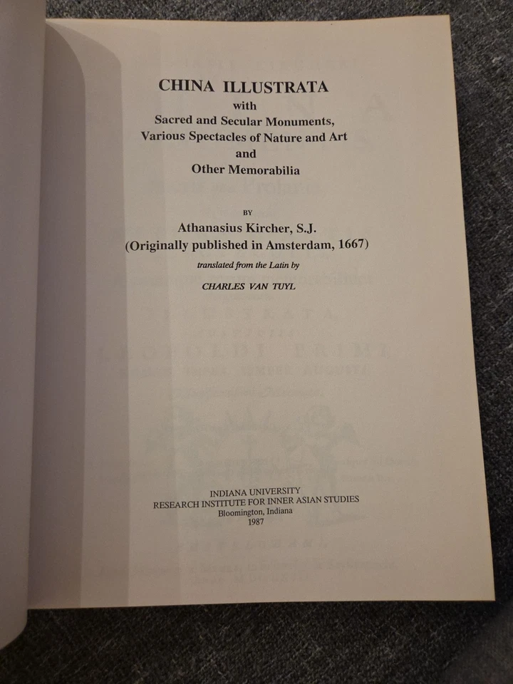 Athanasius Kircher China Illustrata Translated From The Latin By Charles Van... - Image 1 of 4