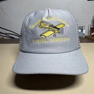 Trust Aerial Service Aurora, NEBRASKA grau SnapBack Mütze Kappe Flugzeug Cropduster - Bild 1 von 8