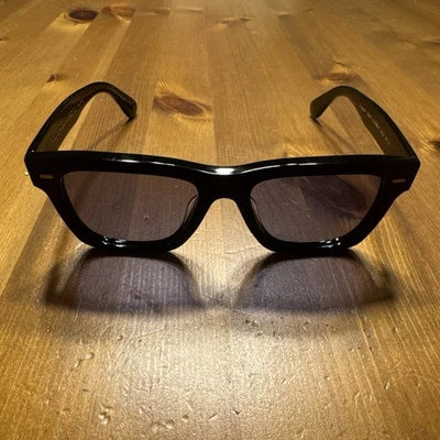 Gafas de sol Oliver Peoples Oliver Sun-F negras lentes azules talla 52-18-145 raras Foto 1 de 4