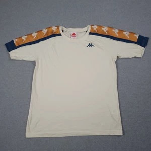 Kappa Shirt Men Large Beige 222 Banda Maglietta Raglan Short Sleeve Streetwear - Picture 1 of 9