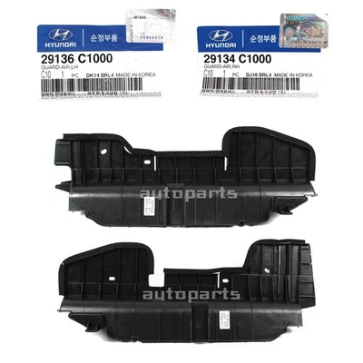 Protector de aire genuino obturador de radiador izquierdo derecho 2EA para Hyundai Sonata 2015-2017 Foto 1 de 4