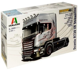 ITALERI,SCANIA R730 Streamline V8 4x2 Silver Griffin model to assemble and pa... - Picture 1 of 5