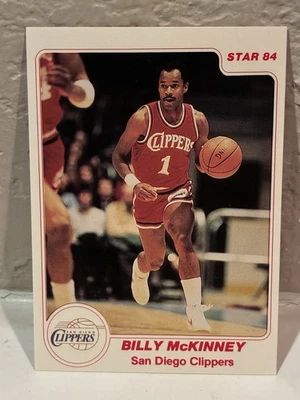 1983-84 Star #128 Billy McKinney San Diego Clippers NRMT - Image 1 of 2