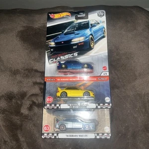 Hot Wheels Premium Lot of 3 ‘98 Subaru Impreza 22B STI WRX Modern Classics - Picture 1 of 3