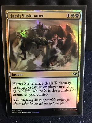 MTG Harsh Sustenance Fate Reforged 154/185 Regular Common *FOIL* - Image 1 of 2