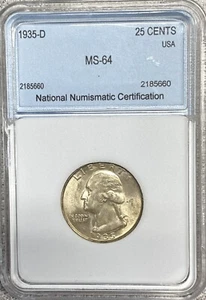1935-D Washington Quarter - Picture 1 of 4