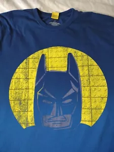 Blue Large Lego Batman Movie Blue And Yellow Tshirt - Picture 1 of 14