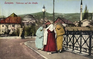 PC CPA BOSNIA, SARAJEVO, TURCAS EN LA CALLE, POSTAL VINTAGE (B16429) - Imagen 1 de 2
