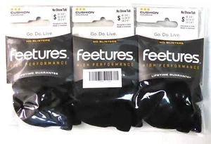 Feetures High Performance Cushion 3 pk No Show Tab (black) Small-XL, Unisex - Picture 1 of 2