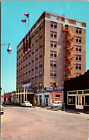 Marlin Texas Tx Falls Hotel Old Cars Postcard L55
