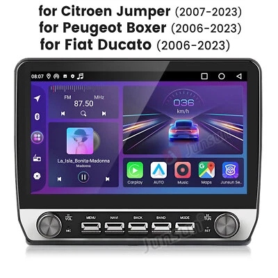 Carplay Car Radio Stereo For FIAT Ducato Boxer 2006-2023 GPS Navi 10.1"Android13 - Image 1 of 4