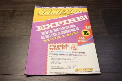 GamePro Wake Up, It's Time To Renew Issue 168 With Yes Sticker On Front Like New - Image 1 of 4