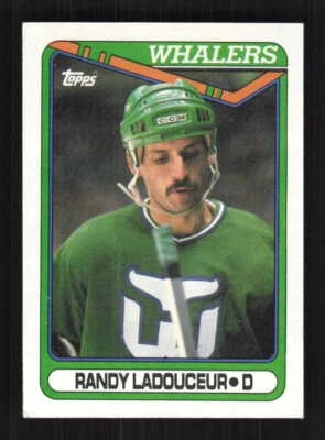 Randy Ladouceur  1990 Topps   Hartford Whalers #162 - Image 1 of 2