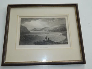 Oberwesel Gesamtansicht Original Stahlstich W.R. Smith 1825 - Afbeelding 1 van 9