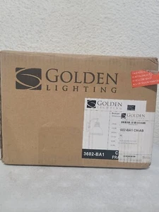 Golden Lighting Duncan 4.875 in. 1-Light Chrome Vanity Light 3602-BA1 CH-AB - Picture 1 of 4
