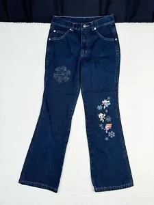 Vintage 2001 Powerpuff Girls Jeans Youth M (7/8) Embroidered Logo - Picture 1 of 14