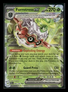 Forretress ex 005/193 Paldea Evolved DOUBLE RARE Holo Pokemon Card NM - Picture 1 of 2