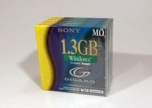 5x Unopened SONY 3.5inch 1.3GB Rewritable MO Disk (Windows formatting) - Afbeelding 1 van 3