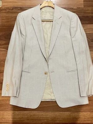 Chaqueta de Esmoquin Armani Para Hombre Solapa Muescada Un Botón Traje Blazer para Cena  Foto 1 de 4