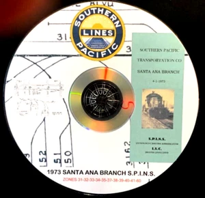 Southern Pacific RR 1973 Santa Ana Branch SPINS PDF Pages on DVD - Picture 1 of 6