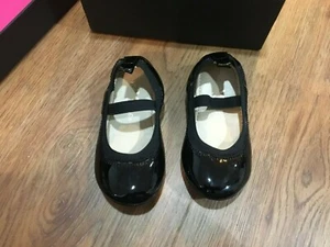 Yosi Samra Patent Leather Black Ballet Flats Girls Size 7C - Picture 1 of 3