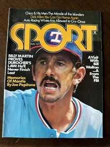 Billy Martin Texas Rangers - August 1975 Sports Magazine - Picture 1 of 2