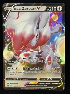 Pokémon TCG Hisuian Zoroark V Sword & Shield - Lost Origin 146/196 Holo Ultra... - Picture 1 of 2