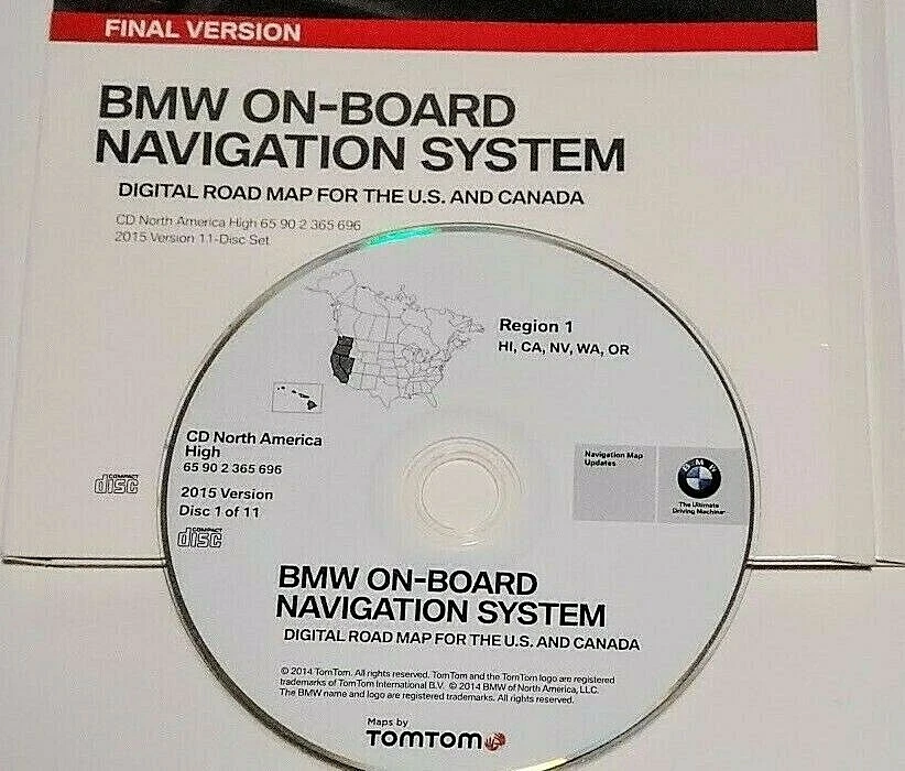 01 02 2003 BMW X5 740i 740iL 745i 745Li M3 M5 navegación 2015 CD CA NV WA O NV Foto 1 de 1