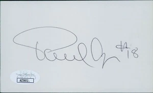 Paul Cyr Buffalo Sabres Signed 3x5 Index Card JSA Authenticated - Picture 1 of 2