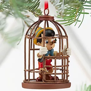Disney Pinocchio Cage Nosey Christmas Tree Ornament (NEW) 2013 - Picture 1 of 1