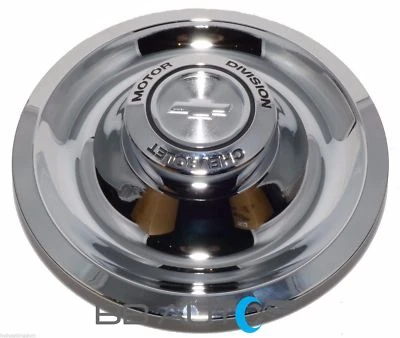 CHEVROLET CAMARO CORVETTE CHEVELLE RALLY WHEEL CHROME FLAT CENTER CAP NEW CMD - Image 1 of 4