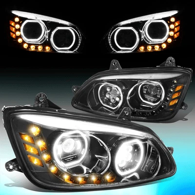 Lâmpada para farol projetor halo duplo LED DRL Kenworth T170 T270 T370 2008-2019 - Imagem 1 de 4