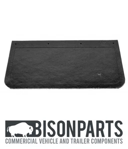 TRUCK / TRAILER / VAN RUBBER MUDFLAP 22" X 12" 559 X 305MM PLAIN BLACK (SINGLE) - Picture 1 of 9