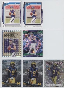 2024 JJ McCarthy 7 Card RC Green Prim Silver Mosaic Rated Rookie Vikings Bowman - Picture 1 of 1