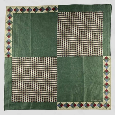 Vintage Christian Dior Handkerchief Neckerchief Bandana Pocket Square - Image 1 of 4
